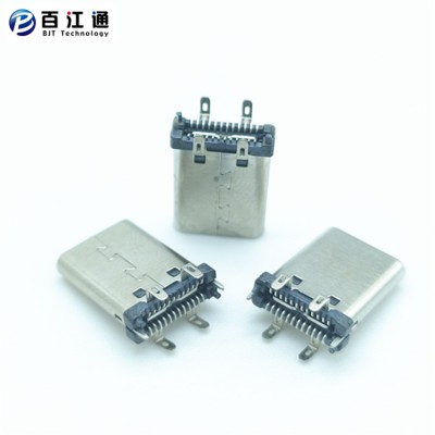 TYPE-C24P公头立式SMT180度H=11.10mm