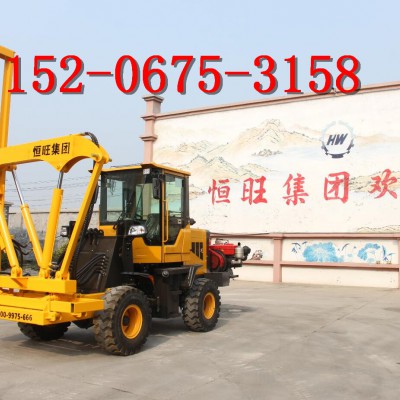 装载式公路护栏打桩机 打拔钻一体机 高速公路护栏打桩机