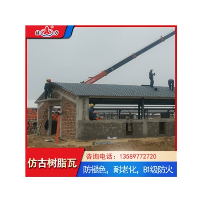 塑料屋面瓦 北京地区树脂彩瓦 仿古瓦树脂瓦使用寿命长