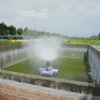 机械雾化蒸发器 污水废水高浓盐水处理蒸发 漂浮式蒸发器