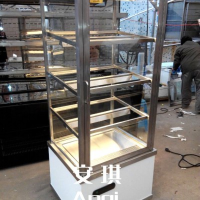 安琪牌立式四面玻璃恒温黄桃葡挞电热保酥陈列柜