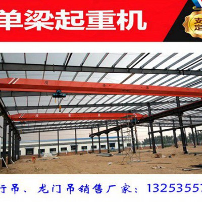 广东汕尾单梁起重机厂家3吨行车多少价格