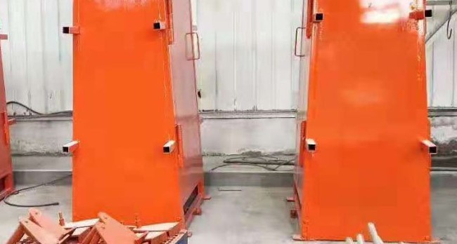 矿用防突风门 防瓦斯突出风 门 机械式闭锁绞车拉动