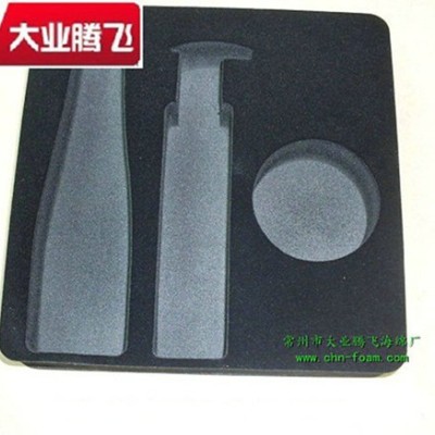 厂家生产大业腾飞化妆品贴绒冲形海棉内托