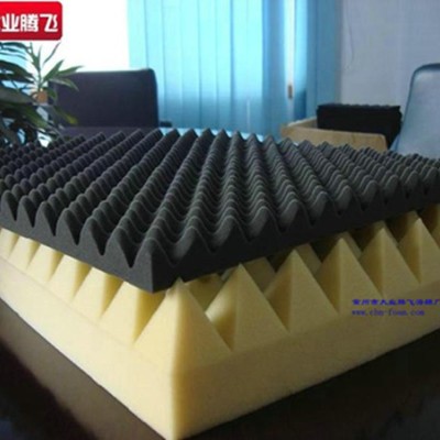 厂家生产大业腾飞机车阻燃波浪形隔音海绵